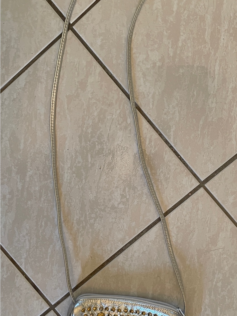 Silver Studded Crossbody Bag - Women - Picture 11 of 15